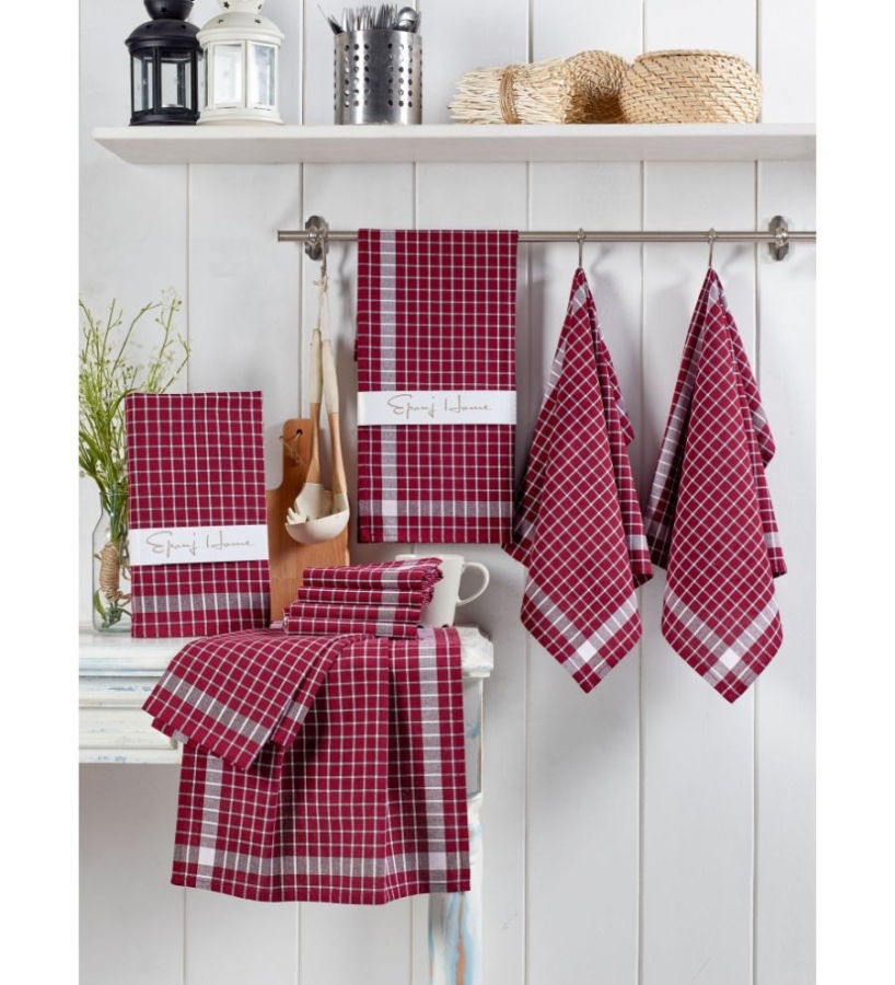 Set 10 prosoape bucatarie, bumbac 100%, 45x65 cm, Eponj Home