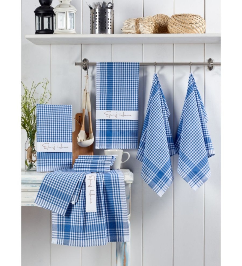 Set 10 prosoape bucatarie, bumbac 100%, 45x65 cm, Eponj Home