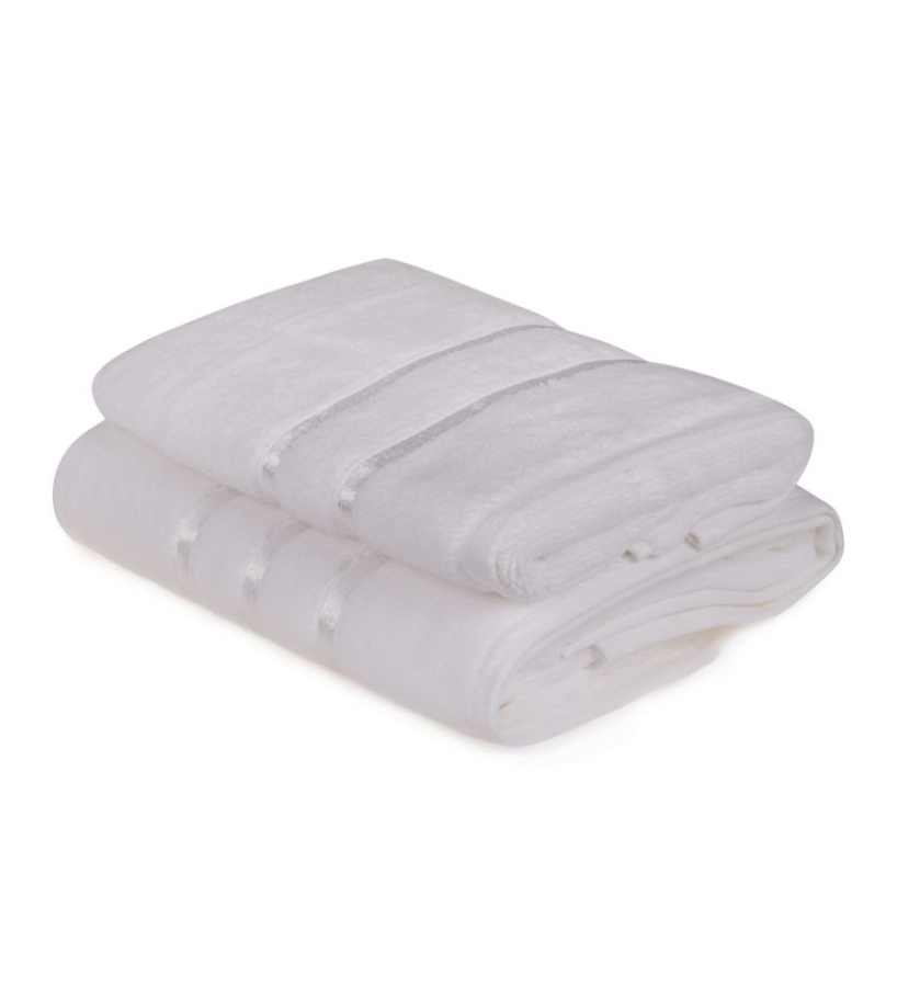 Set prosoape de baie 100% microcotton Hobby Dolce White