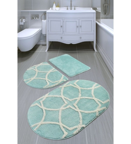 Set covorase de baie 3 piese Alessia Bonne - Mint